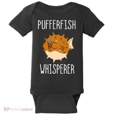 Puffer Fish Whisperer Buffer Fish Whisperer Ocean Fugo Fish Baby Bodysuit