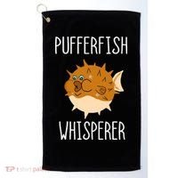 Puffer Fish Whisperer Buffer Fish Whisperer Ocean Fugo Fish Golf Towel thumb 0