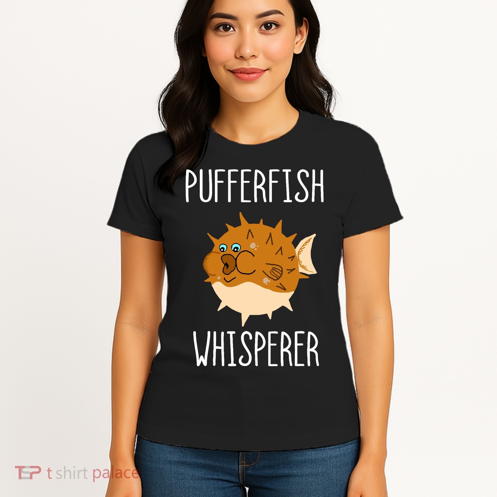 Puffer Fish Whisperer Buffer Fish Whisperer Ocean Fugo Fish Women's T-Shirt