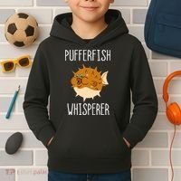 Puffer Fish Whisperer Buffer Fish Whisperer Ocean Fugo Fish Kids Hoodie thumb 2