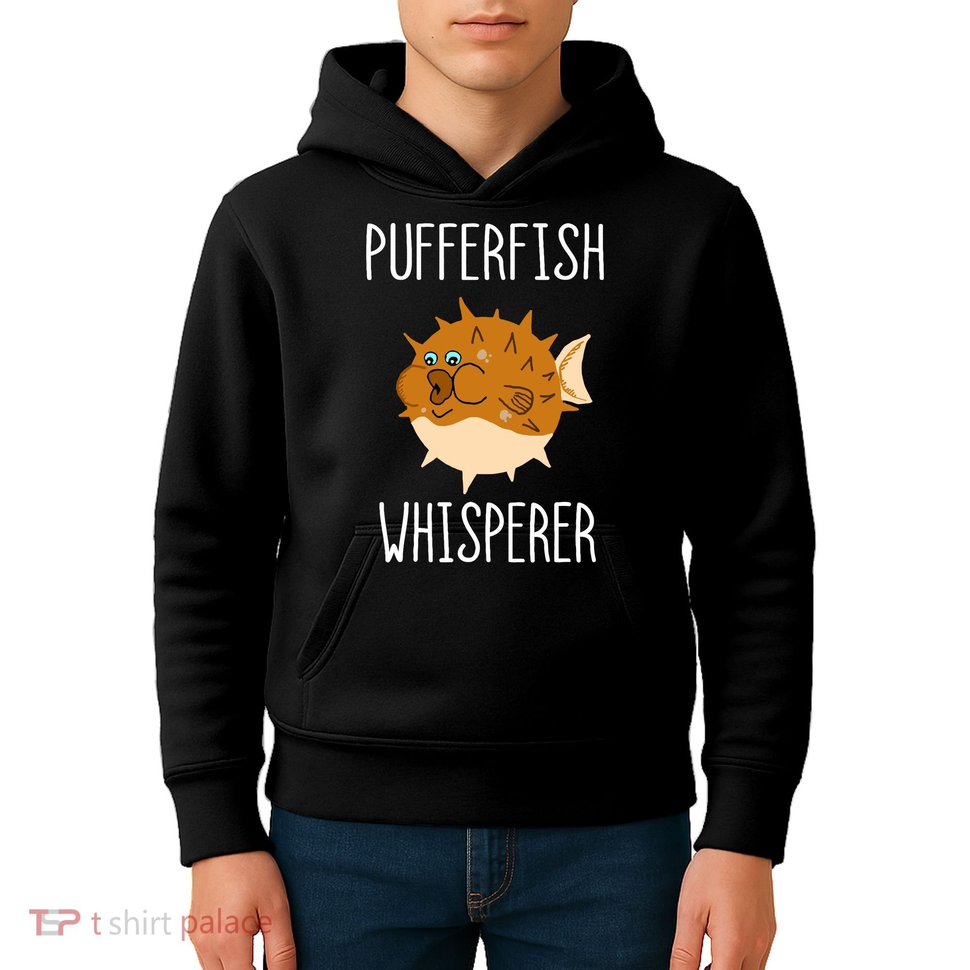 Puffer Fish Whisperer Buffer Fish Whisperer Ocean Fugo Fish Kids Hoodie