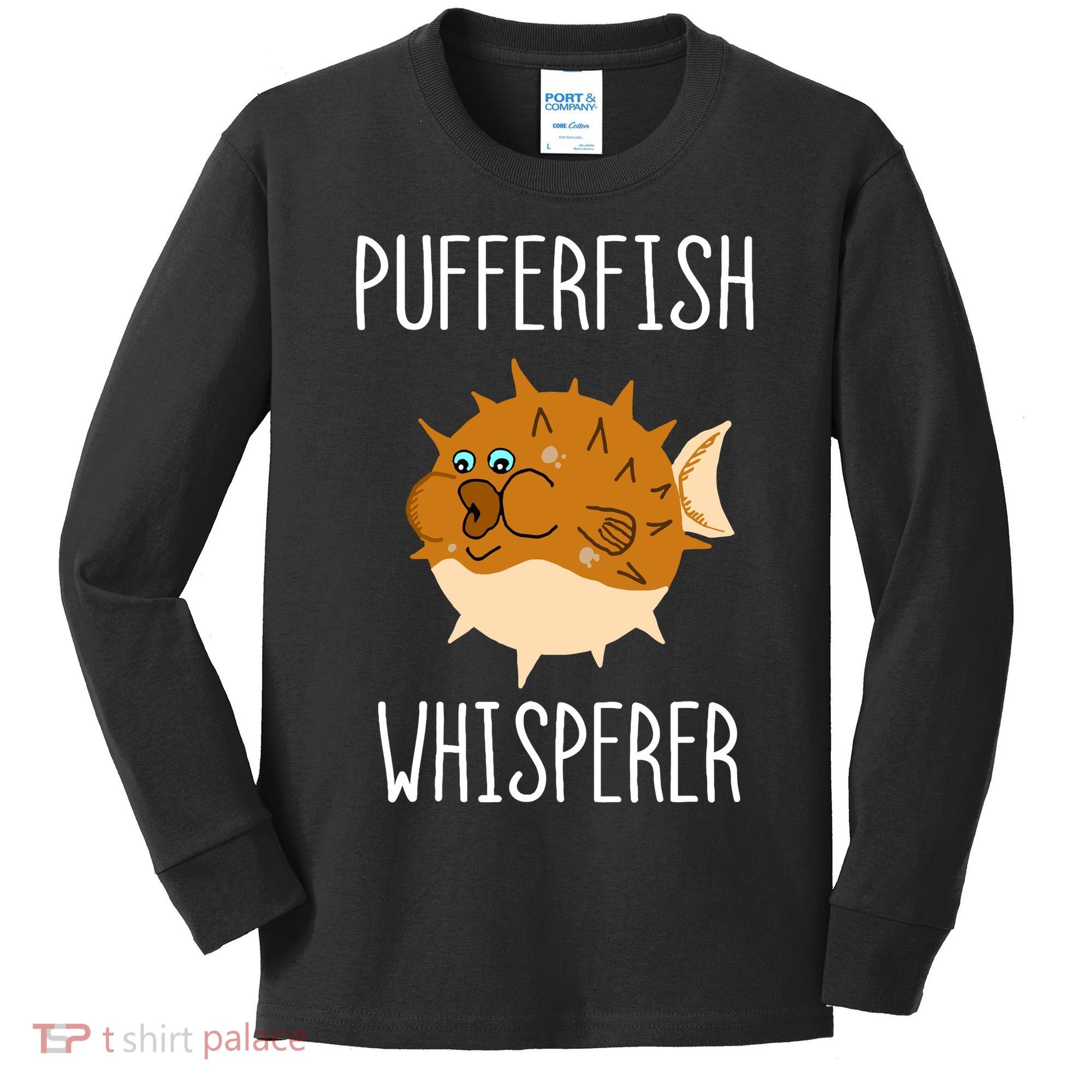 Puffer Fish Whisperer Buffer Fish Whisperer Ocean Fugo Fish Kids Long Sleeve Shirt