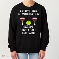 Pickleball Funny Wine Women's Sweatshirt thumb 0