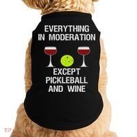 Pickleball Funny Wine Doggie Tank thumb 0