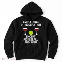 Pickleball Funny Wine Hoodie thumb 0