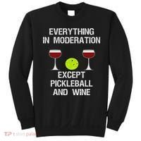 Pickleball Funny Wine Sweatshirt thumb 0
