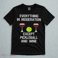 Pickleball Funny Wine T-Shirt thumb 5