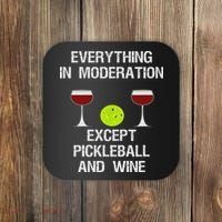 Pickleball Funny Wine Coaster thumb 0