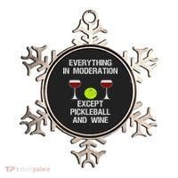 Pickleball Funny Wine Ornament thumb 0
