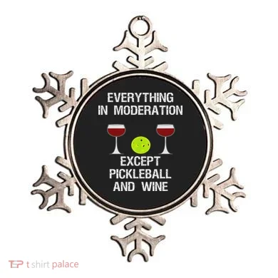 Pickleball Funny Wine Ornament