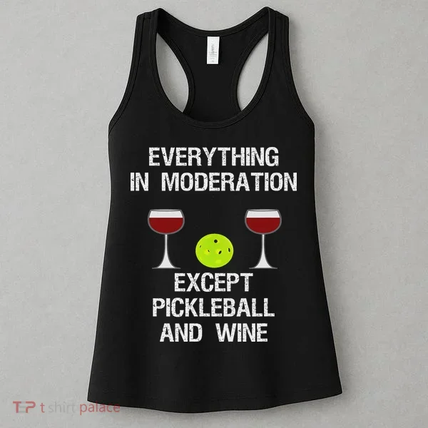 Pickleball Funny Wine Women's Tank Top