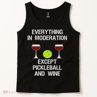 Pickleball Funny Wine Tank Top thumb 2