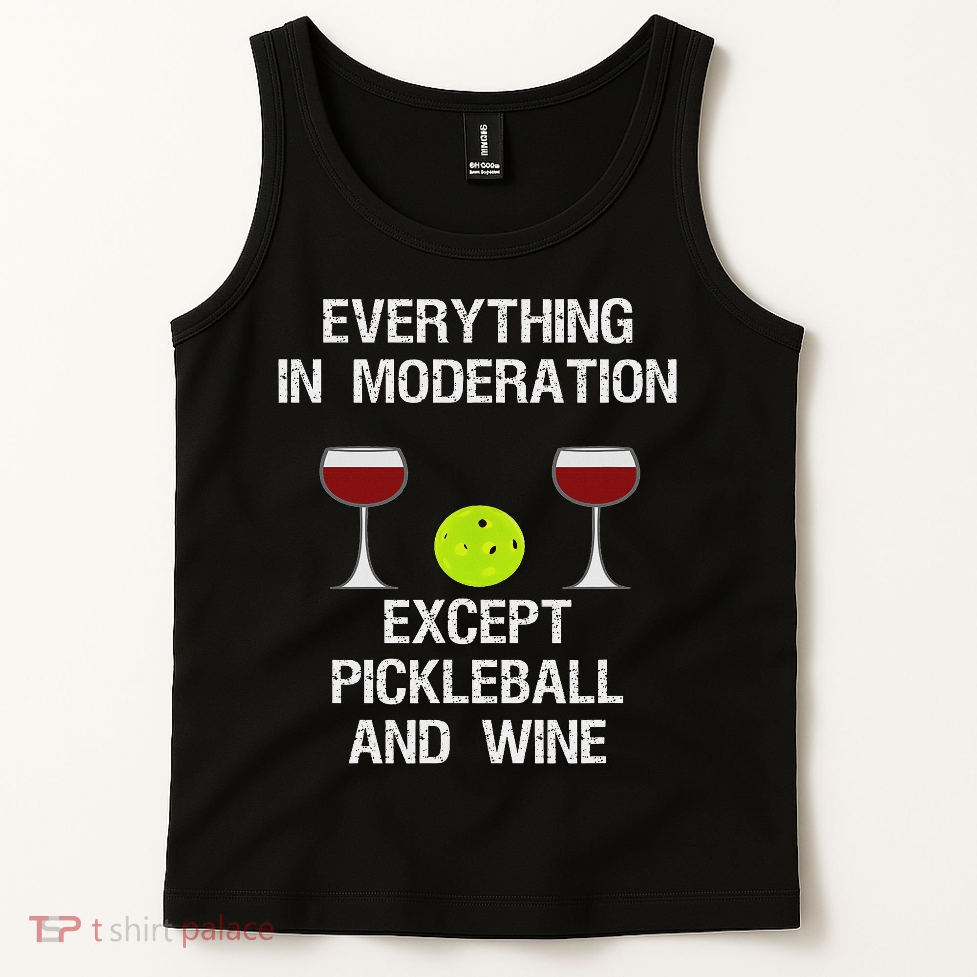 Pickleball Funny Wine Tank Top