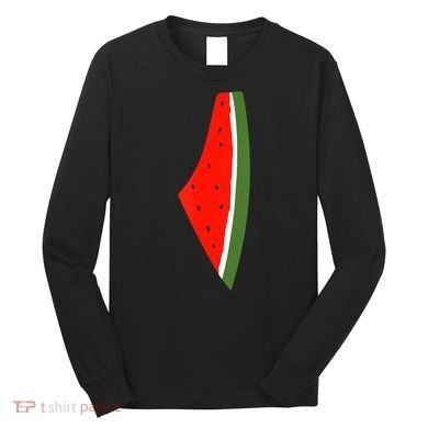Palestine Freedom Watermelon Long Sleeve Shirt