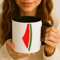 Palestine Freedom Watermelon Coffee Mug thumb 3