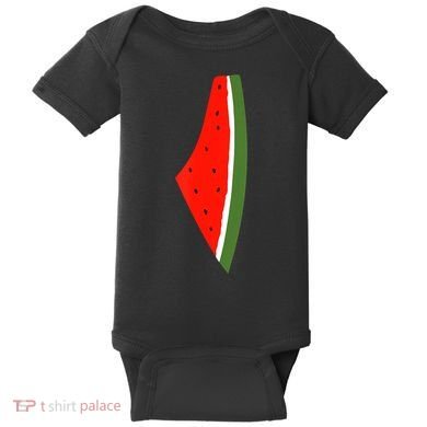 Palestine Freedom Watermelon Baby Bodysuit