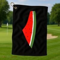 Palestine Freedom Watermelon Golf Towel thumb 1