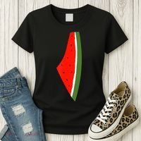Palestine Freedom Watermelon Women's T-Shirt thumb 3