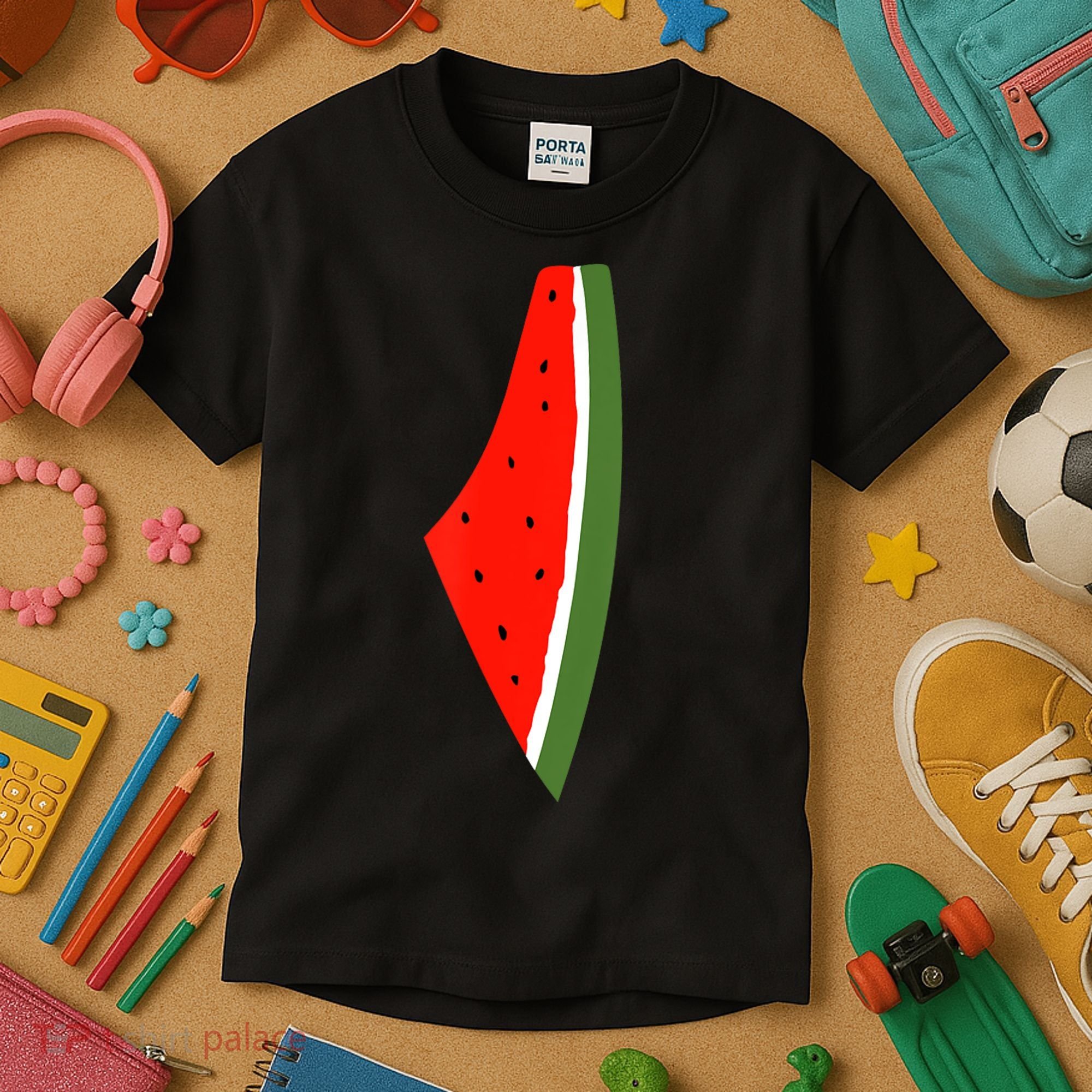 Palestine Freedom Watermelon Kids T-Shirt