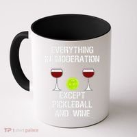 Pickleball Funny Wine Coffee Mug thumb 0