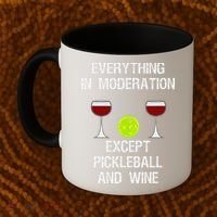 Pickleball Funny Wine Coffee Mug thumb 2