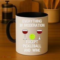 Pickleball Funny Wine Coffee Mug thumb 4