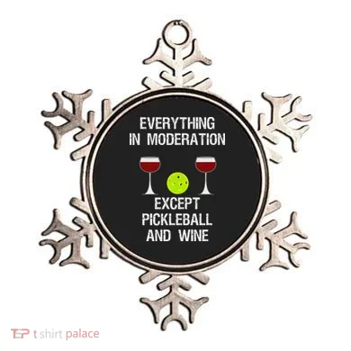 Pickleball Funny Wine Ornament