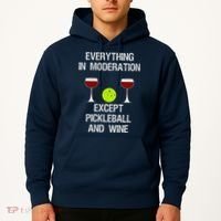 Pickleball Funny Wine Hoodie thumb 2