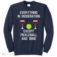 Pickleball Funny Wine Sweatshirt thumb 0