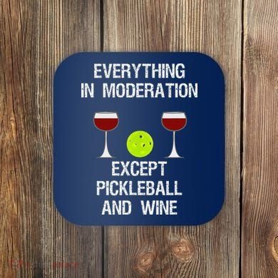 Pickleball Funny Wine Coaster