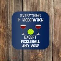 Pickleball Funny Wine Coaster thumb 0