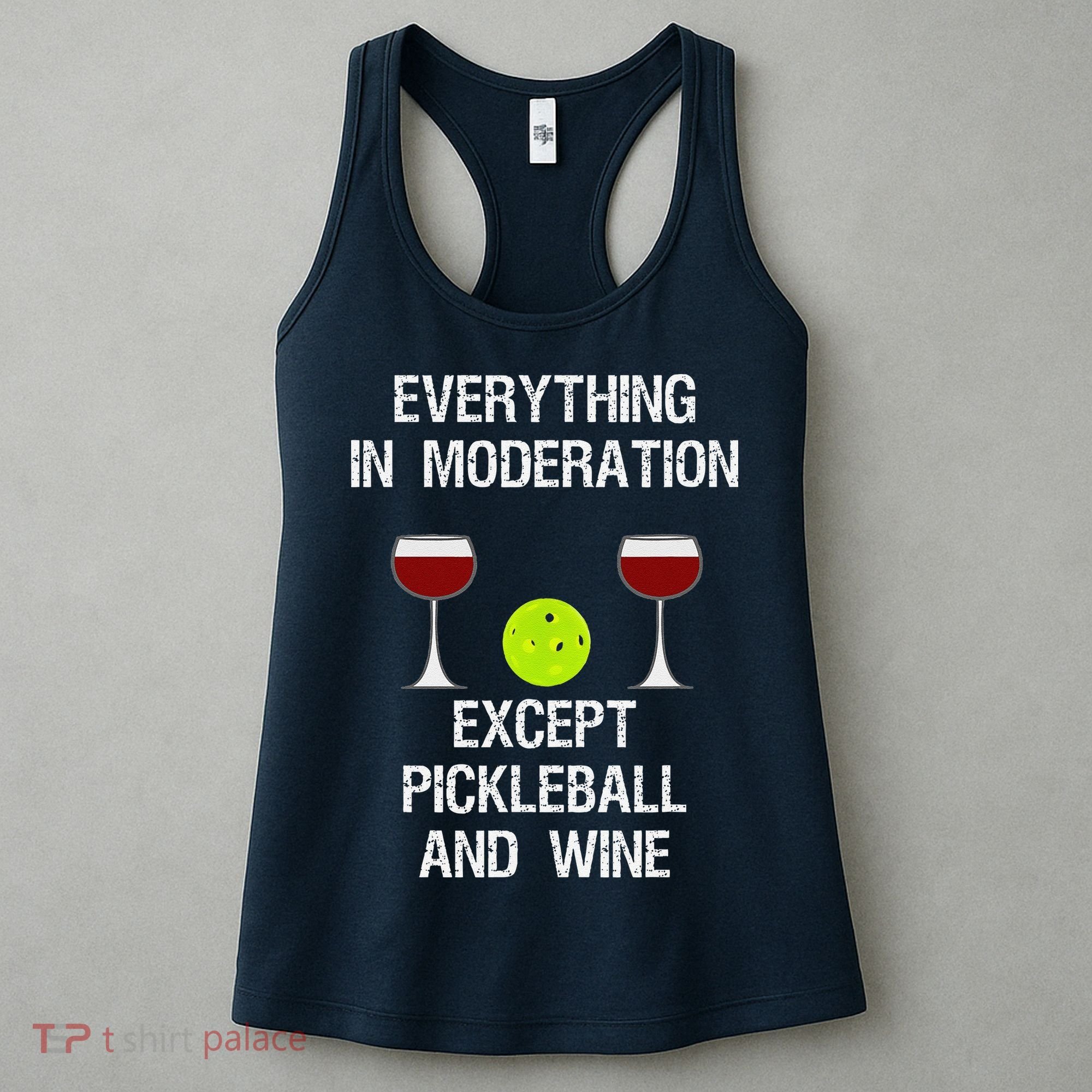 Pickleball Funny Wine Women's Tank Top