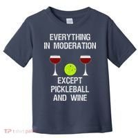 Pickleball Funny Wine Toddler T-Shirt thumb 0