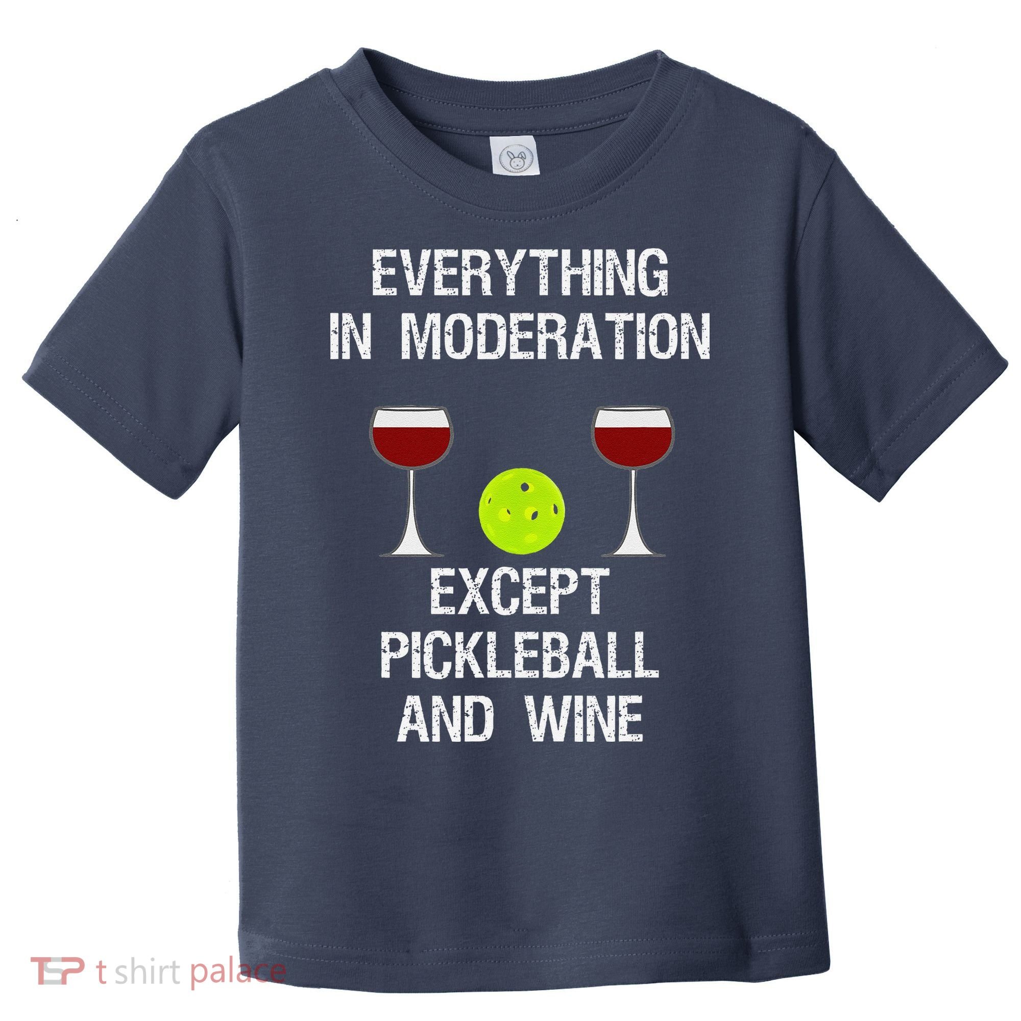 Pickleball Funny Wine Toddler T-Shirt