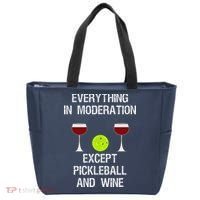 Pickleball Funny Wine Tote Bag thumb 0