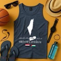 Peace From Yemen To Palestine Yemen Flag Free Palestine Tank Top thumb 4