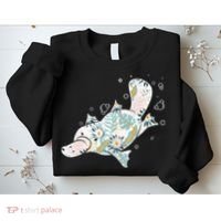 Platypus Floral Zookeeper Animal Lover Marine Biologist Sweatshirt thumb 2