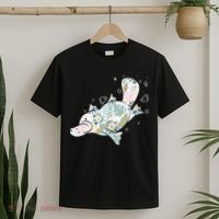 Platypus Floral Zookeeper Animal Lover Marine Biologist T-Shirt thumb 2
