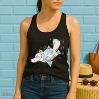 Platypus Floral Zookeeper Animal Lover Marine Biologist Women's Tank Top thumb 2