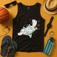Platypus Floral Zookeeper Animal Lover Marine Biologist Tank Top thumb 4