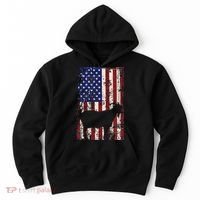 Patriotic Goat 4th of July American Flag Hoodie thumb 0