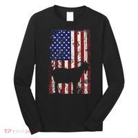 Patriotic Goat 4th of July American Flag Long Sleeve Shirt thumb 0