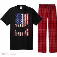 Patriotic Goat 4th of July American Flag Pajama Set thumb 0