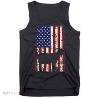Patriotic Goat 4th of July American Flag Tank Top thumb 0