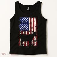 Patriotic Goat 4th of July American Flag Tank Top thumb 2