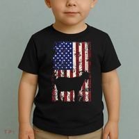 Patriotic Goat 4th of July American Flag Toddler T-Shirt thumb 2