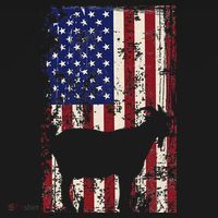 Patriotic Goat 4th of July American Flag Toddler T-Shirt thumb 4