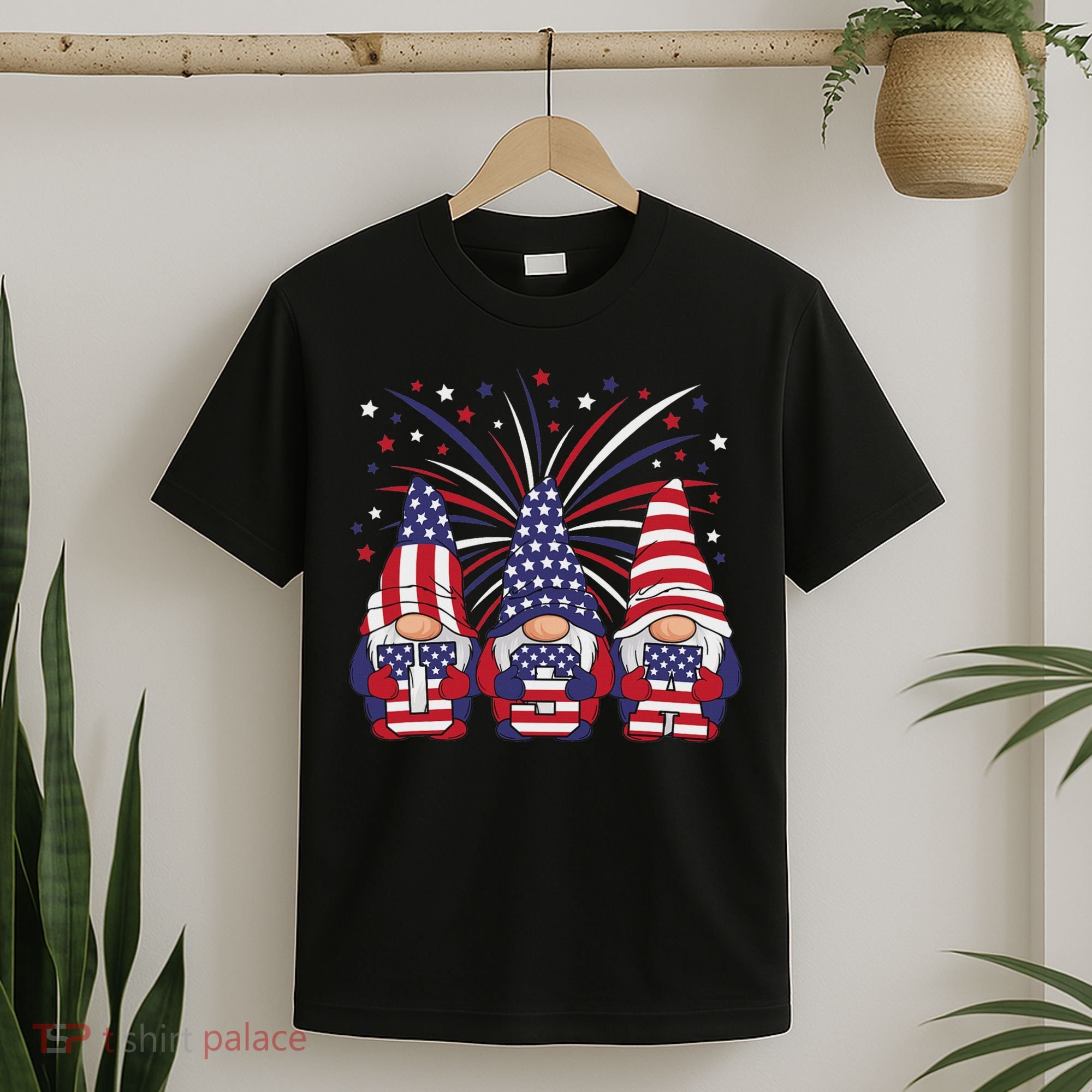 Patriotic Gnomes 4th Of July Usa Women T-Shirt