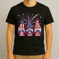 Patriotic Gnomes 4th Of July Usa Women T-Shirt thumb 3