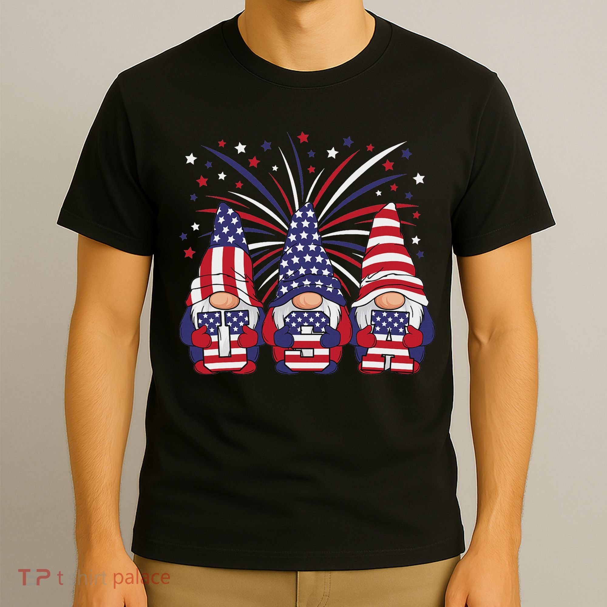Patriotic Gnomes 4th Of July Usa Women T-Shirt